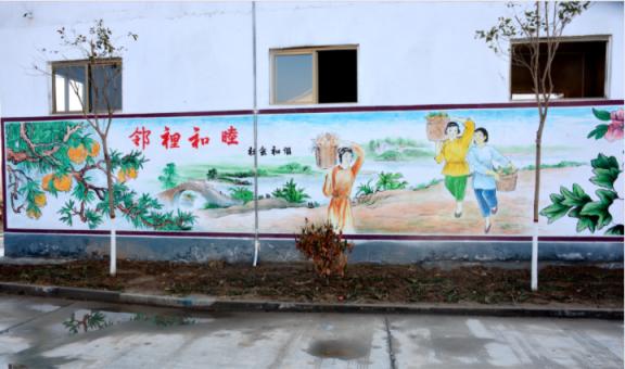 涪陵乡镇文化墙 乡风文明焕发新活力